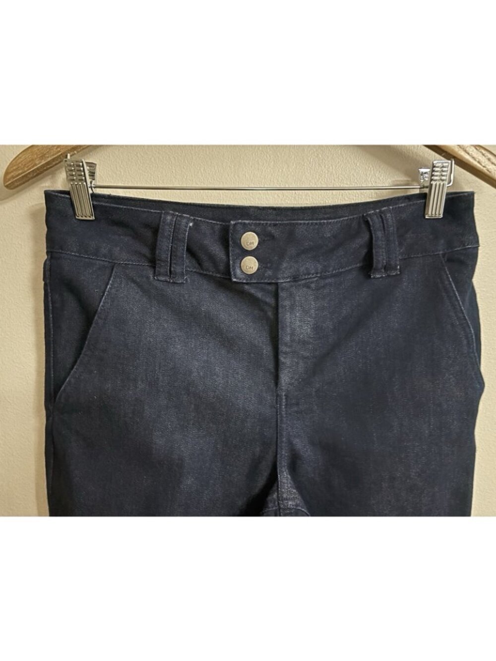 Denver Hayes Women's Slim Fit High Rise Bootcut Jeans Dark Blue 4 - Picture 2 of 3